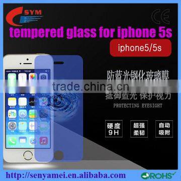 9h Explosion-proof Anti UV Anti Blue Light Tempered Glass for iPhone 5s screen protector