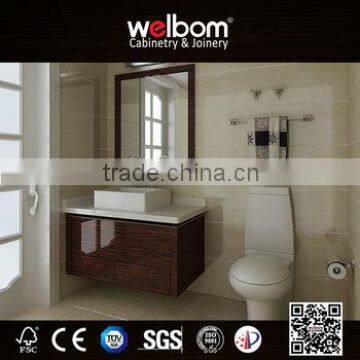 Mirror Design Top Solid Wood Bathroom Vanity