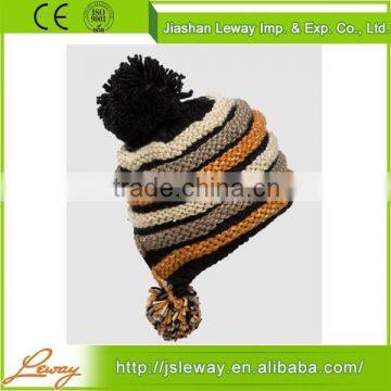 High Quality China Sale Winter Knitted Beanie With Tassel photo-3