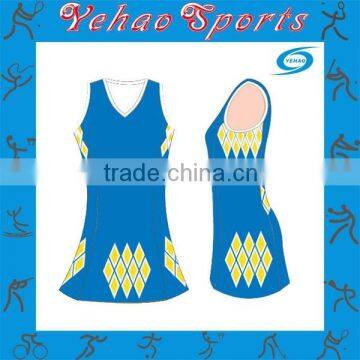 Netball Dress Sublimation Print Uniform Latest Netball Dress