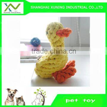 the shape of duck--pet chews cotton toy