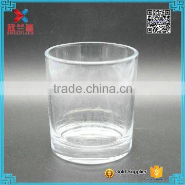 wholesale clear round glass jar candle