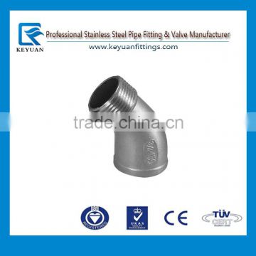 3/4" street elbow 45 degree angled male female npt taper thread