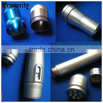 CNC Aluminum high quality turning LED Flashlight parts