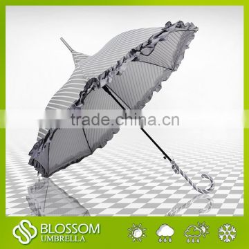 23 inch auto open straight fashional pagoda umbrella