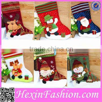 Most popular wholesale fashion plush chritmas stocking