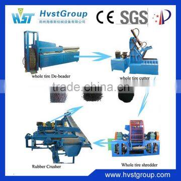 Tire recycling equipment for sale/used tire shredding machine