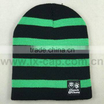 Fashionable unique acrylic custom beanies knit cap