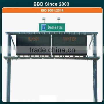 Large size outdoor advertising steel frame digital billboard