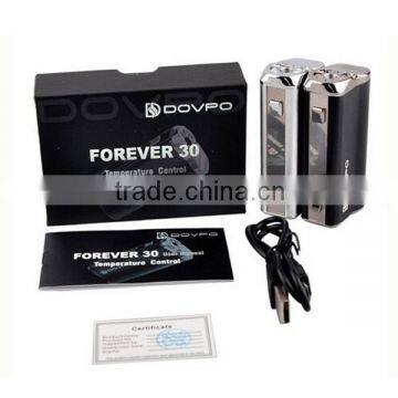 Authentic Dovpo Forever 30W Box Mod with 2200mah Temp Control Black Silver