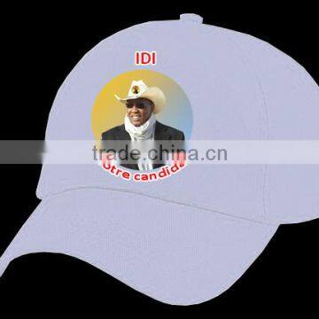 custom baseball cap print photo on white cap