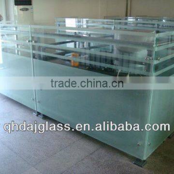 acid etched glass partition wall