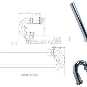 Brass basin trap S trap