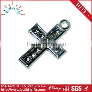 Cross shaped pendant crystal charms pendant