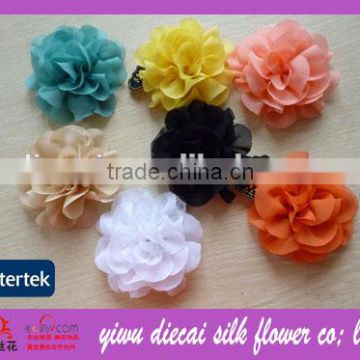 Fashion handmade chiffon flower brooches