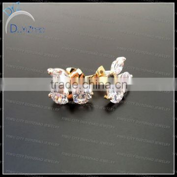 2016 fashion latest star mini zircon earrings