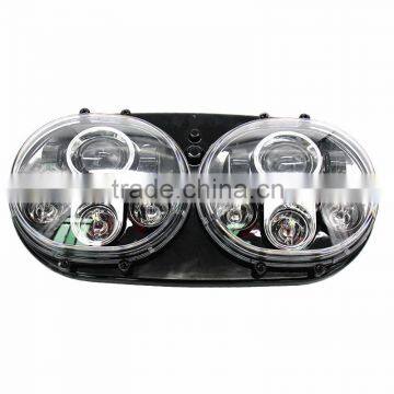 Harley Headlamp Double 5 3/4 Inch Round Daymaker Harley Roa-d Glide Custom LED Motorcycle Headlight photo-2