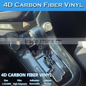 CARLIKE Wholesale Price 4D Carbon Fiber Vinyl Car Body Sticker