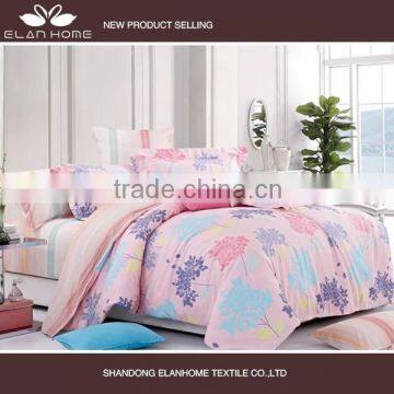 100% cotton 128*68 wholesale pigment printing bed linen with zipper