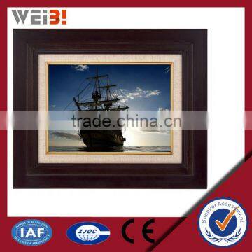 Wooden Decoration Glass Wall Mount Picture Frames