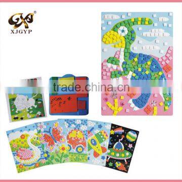 Kids dinosaur cartoon mosaic EVA sticker