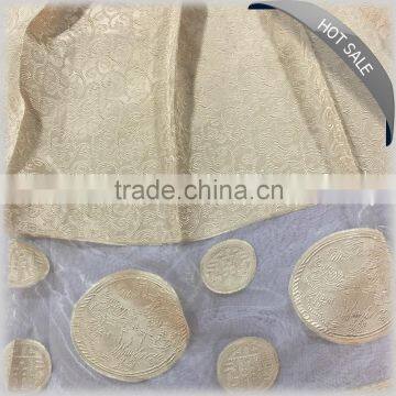 Super quality new products cut-out embroidery fabric curtain