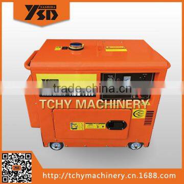 KDE7500T 6/6.5KVA single phase power diesel generator with wheels