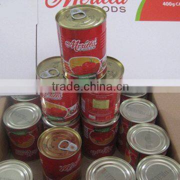 Low Price Canned Tomato Paste with printed brands 400gram size