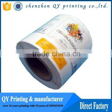 Hot Sale Packaging Adhesive Paper Label Printing, Custom Roll Printed PVC/BOPP/PE/PET Labels, Wine Glass Bottle Label Sticker photo-4