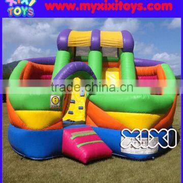 XIXI Inflatable obstacle course with slide combo for rental business