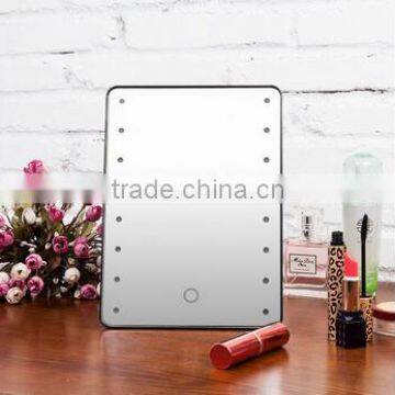 Hot Sale Makeup Mirror With LED Lights, 180 Degree Adjustable 16led Lights photo-3