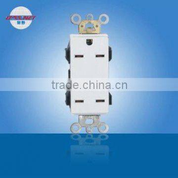 250V 15A High Quality Duplex decorative Wall Socket