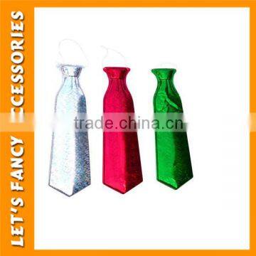 Laser Colours Party Plastic Elastic Necktie Neckwear