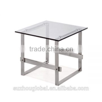 Small High Quality with glass Meeting Desk Design Square Coffee Table