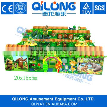 High quality children Indoor wooden playground equipment