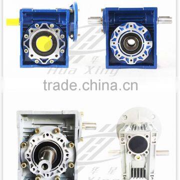 Aluminum Alloy Cast Iron Housing Double Stage NMRV/NMRW025-150 Worm Speed Reducer Helical Gearbox Geared Motor B5 IEC Flange photo-3