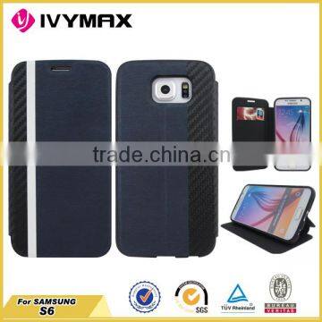 Colorful Mobilephone Case for Samsung Galaxy s6 New Wallet Leather Case photo-5