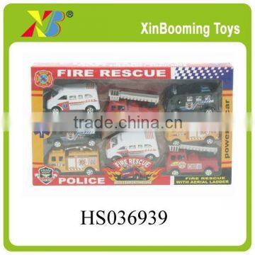 Pull Back Toys. Pull Back Fire Rescue Truck, Plastic Fire Rescue Toy