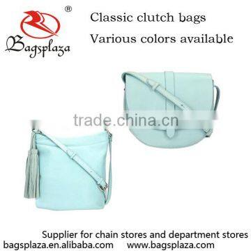 MK322 Light blue classic ladies fancy blank clutch bags