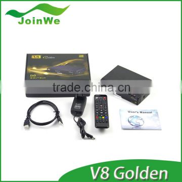 New Arrive V8 Golden Dvb-s2+t2/c Digital Full 1080p Hd Satellite Receiver Iptv Set Top Box Support Powervu Patch