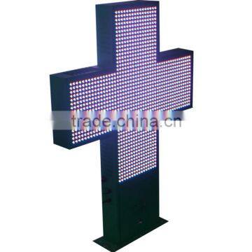 LED pharmacy cross P25 pure red green yellow color