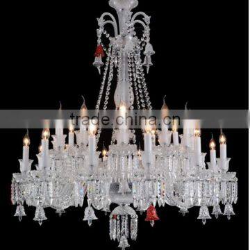 Clear /Red /Amber /Gold Baccarat crystal chandelier for Middle East