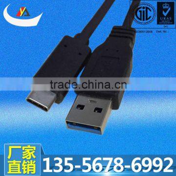 Fast Data Sync Charge Cable 1M black usb 3.0 standard-A to USB 3.1 Type C Cable