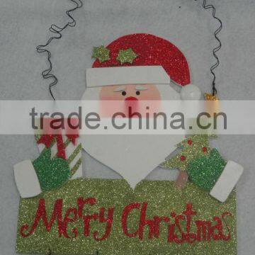 CHRISTMAS HANGING ORNAMENT SANTA CLAUS SNOWMAN