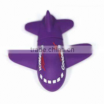 plane usb flash drive pvc material 4gb with your logo embossed