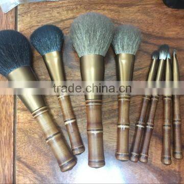 Pro personal logo high end copper tube natural hair best quality discipline brush set