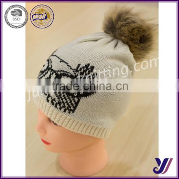 Factory sales ladies wool felt hat with fur pom pom factory professional manufacturer( accept the design draft)