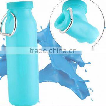 Foldable Silicone Water Bottle Manufacturing With Customize Logo