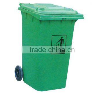 Outdoor HDPE 360L garbage bins with wheels