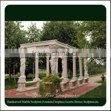 Natural Marble Decoration Outdoor Garden Luxury Gazebo